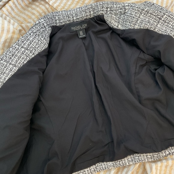 Rachel Zoe Tweed Cropped Career Jacket - Picture 6 of 15